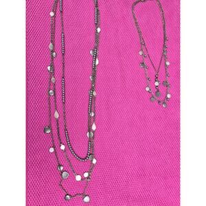 Premier Designs Silver Tone 3 in 1 Harmony Necklace ~ Convertible Necklace